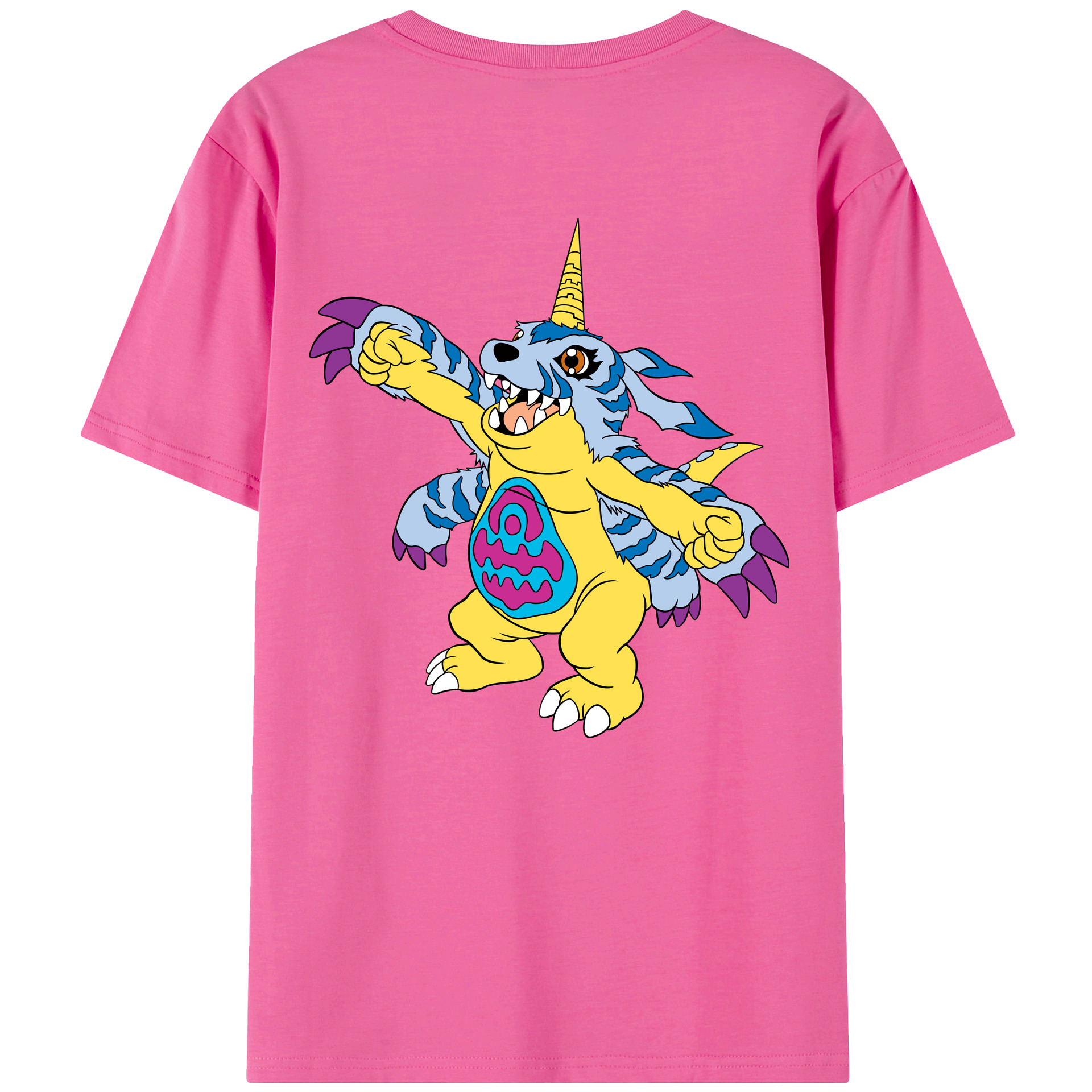 （画像用） Digimon デジタルモンスター/デジモン レディース半袖Tシャツ(バックプリント)